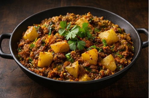 Beef Mince, Peas & Potatoes
